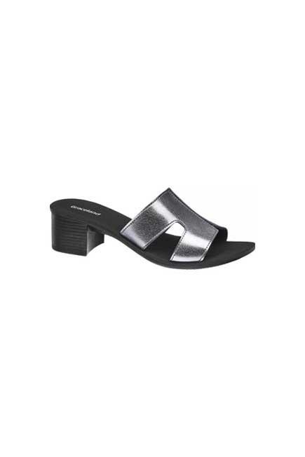Black And Silver Slipper With Heel, Women, , large image number 0