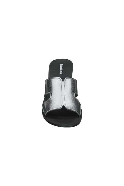 Black And Silver Slipper With Heel, Women, , large image number 3