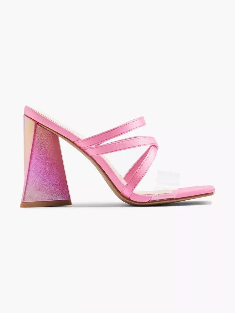 Pink Strapped Mule, , large image number 0