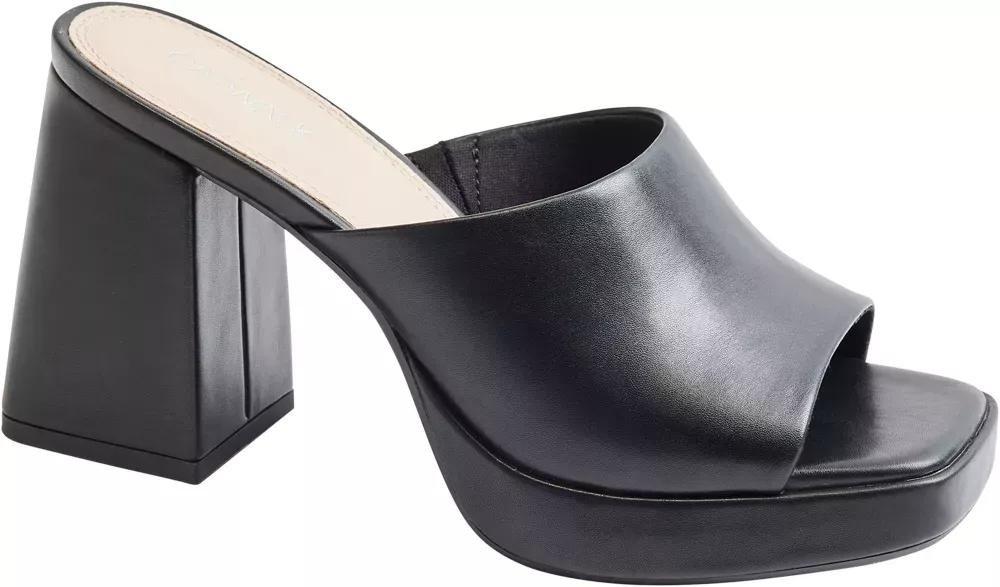 Black Casual Slip On Heels, , large image number 1