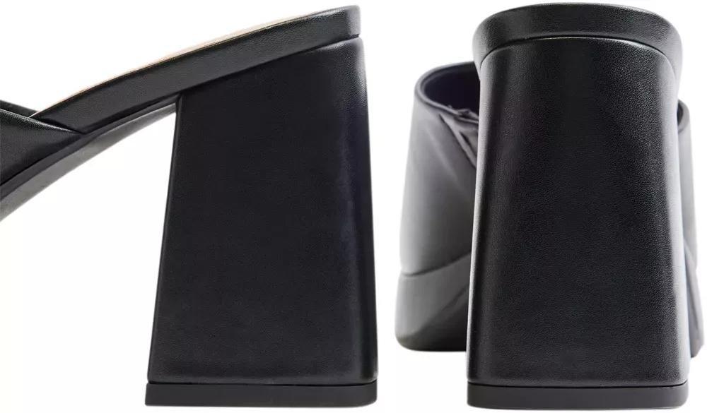 Black Casual Slip On Heels, , large image number 5