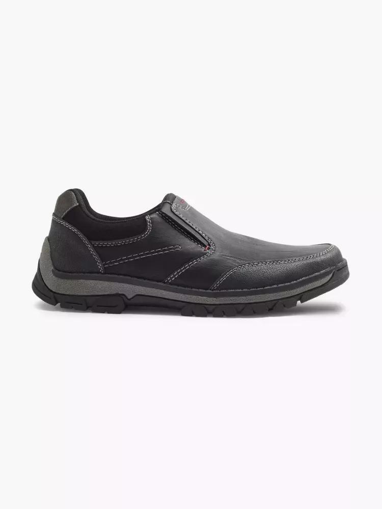 Black Slip On Shoes, , large image number 0
