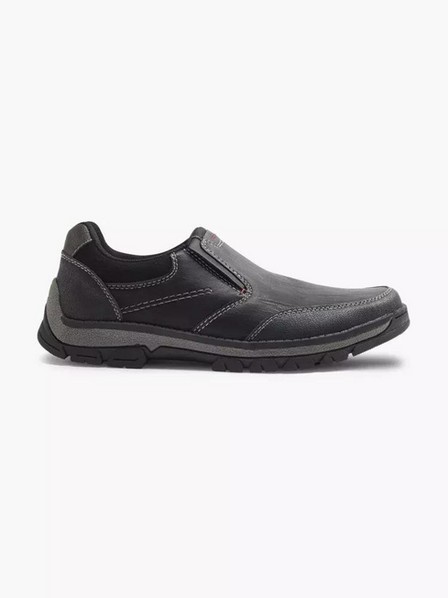 MPH one - Black Slip On Shoes