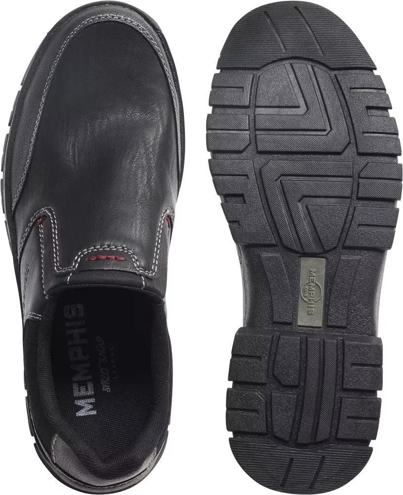 Black Slip On Shoes, , large image number 4
