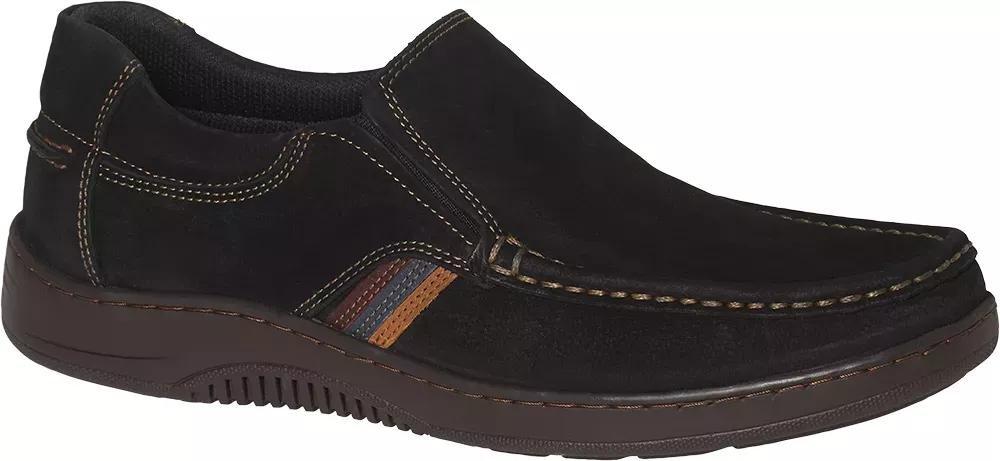 Black Casual Slip On Loafers, , large image number 0