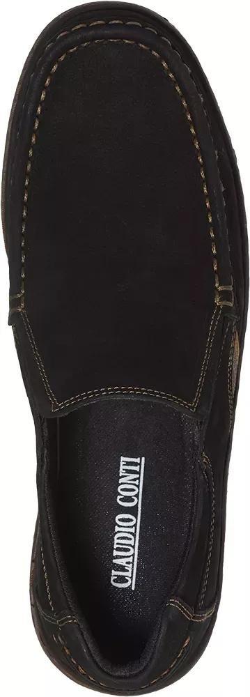 Black Casual Slip On Loafers, , large image number 1