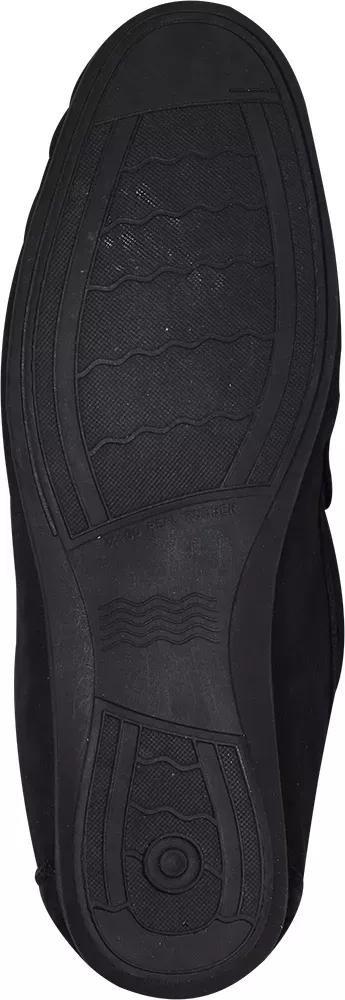 Black Leather Slip On Loafers, , large image number 2
