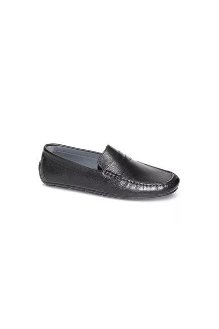 AM SHOE - Black Leather Casual Shoes