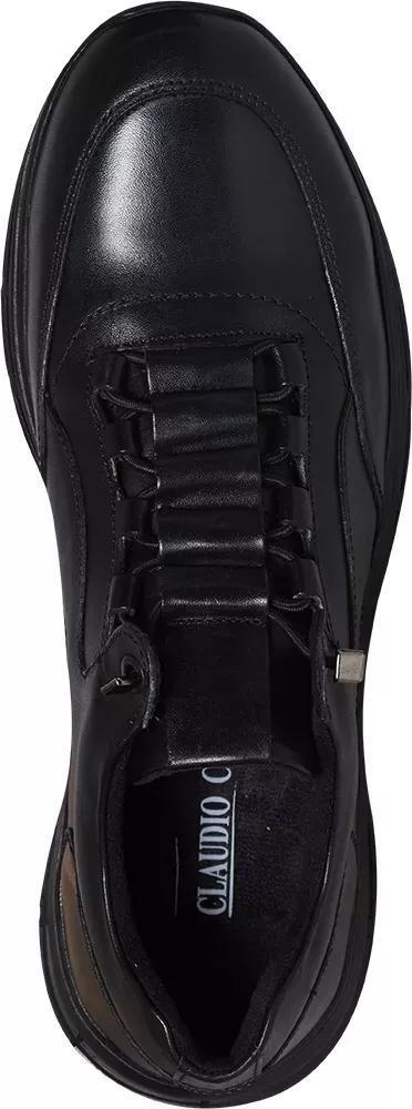 Black Formal Leather Slip On Shoes, , large image number 1