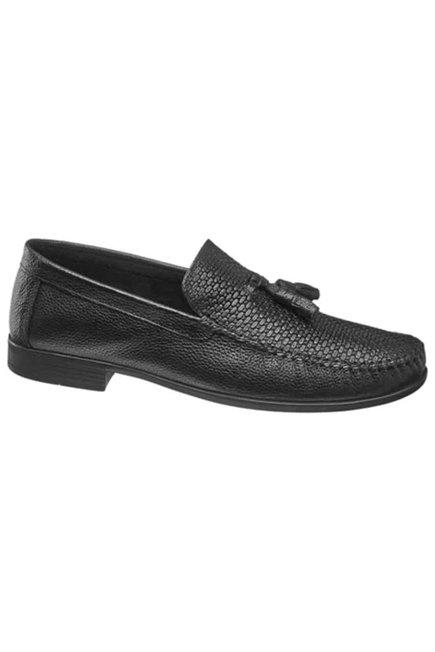 Black Leather Formal Shoes, , large image number 0