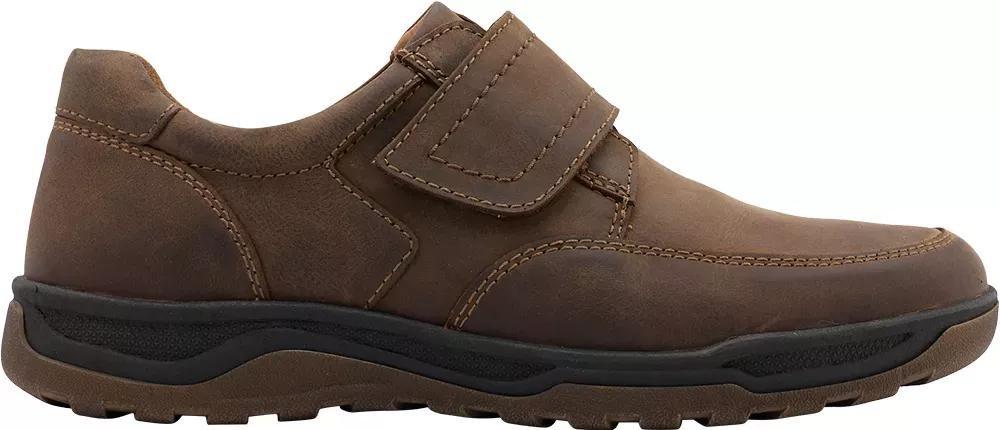 Brown Leather Comfort Slip-On, , large image number 1
