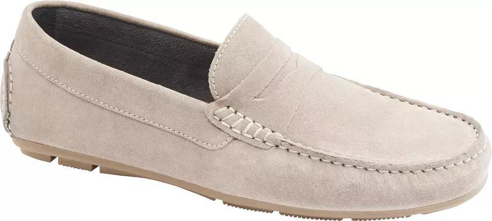 Beige Gommino Suede Loafers, , large image number 1