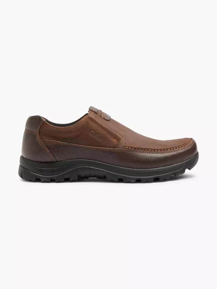 Brown Gallus Slip-Ons Shoes, , large image number 0