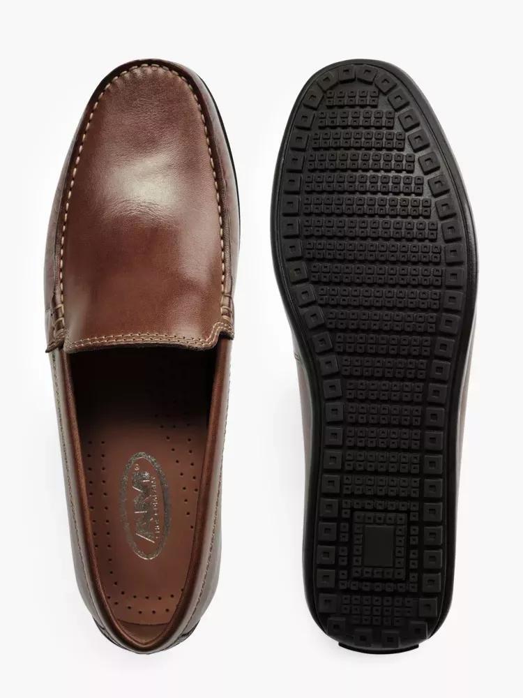 Brown Slip-On Loafers, , large image number 2