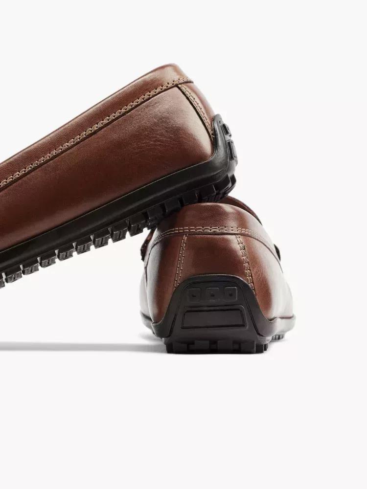 Brown Slip-On Loafers, , large image number 3