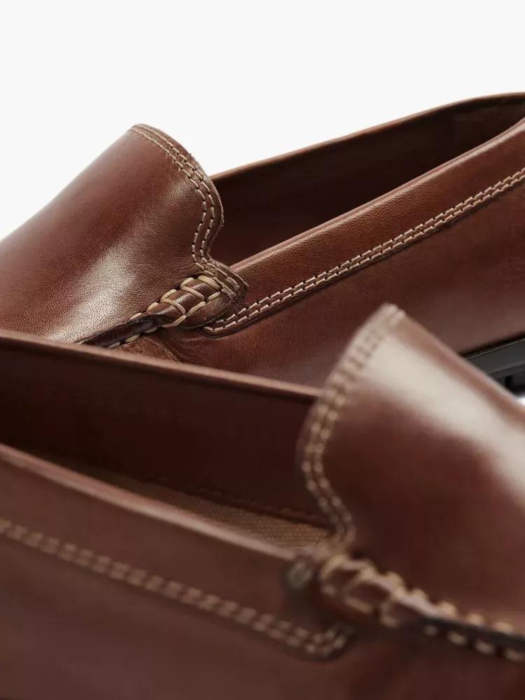 Brown Slip-On Loafers, , large image number 4