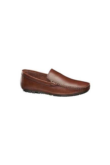 Brown Leather Loafers, Men, , large image number 3
