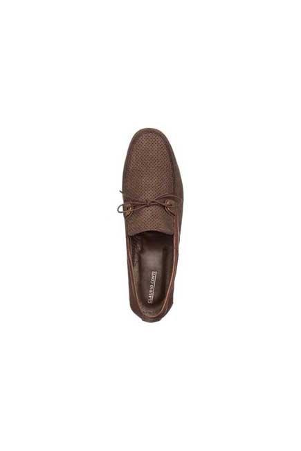 Brown Perforated Casual Loafers, Men, , large image number 3