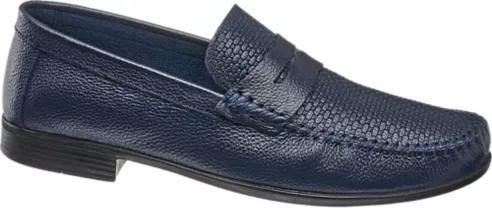 Blue Leather Formal Shoes, Men, , large image number 1
