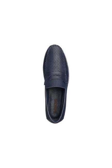 Blue Leather Formal Shoes, Men, , large image number 2