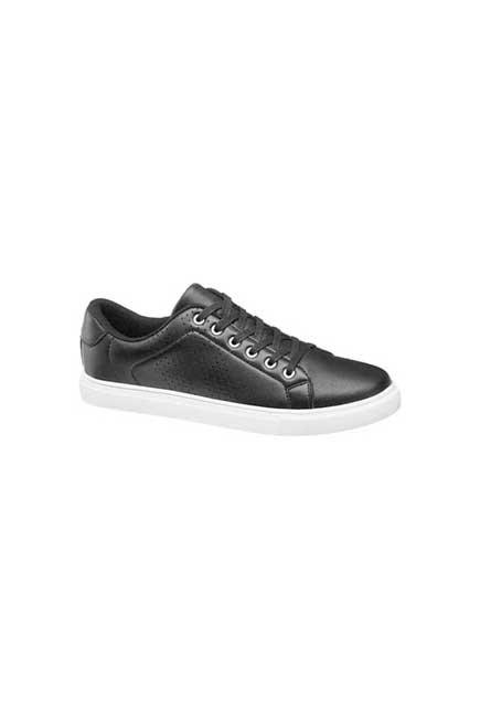 Black Casual Sneakers, , large image number 0