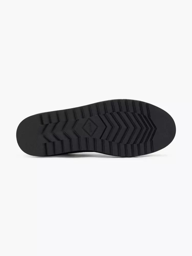 Black Leather Sneakers, , large image number 3