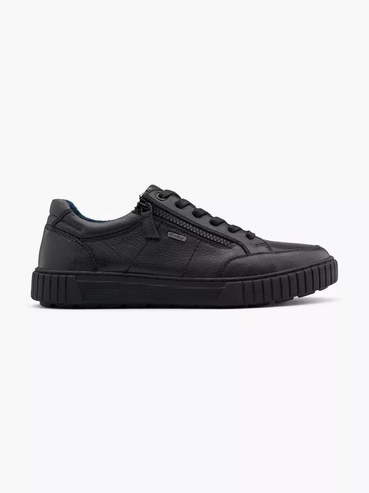 Black Casual Lace-Up Sneakers, , large image number 0