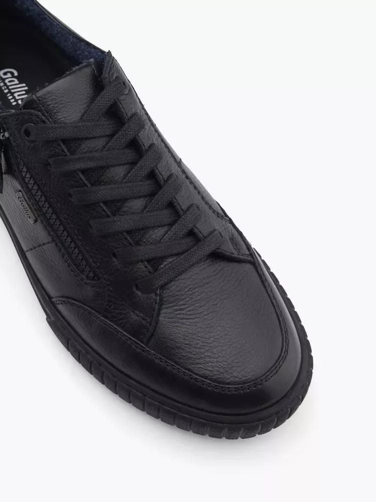 Black Casual Lace-Up Sneakers, , large image number 1
