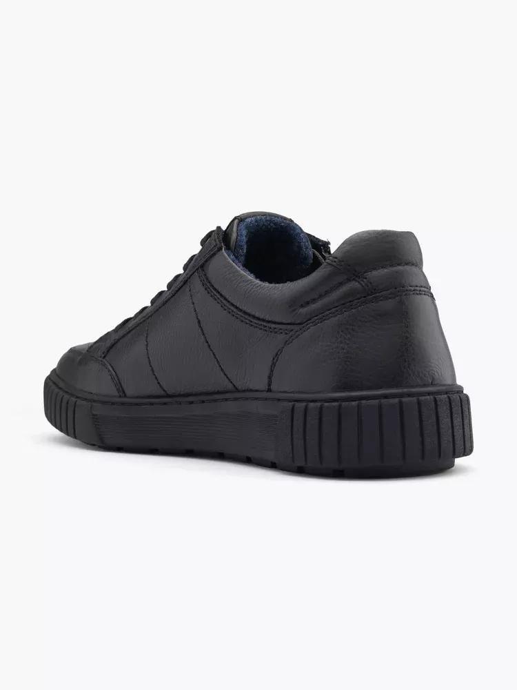 Black Casual Lace-Up Sneakers, , large image number 2