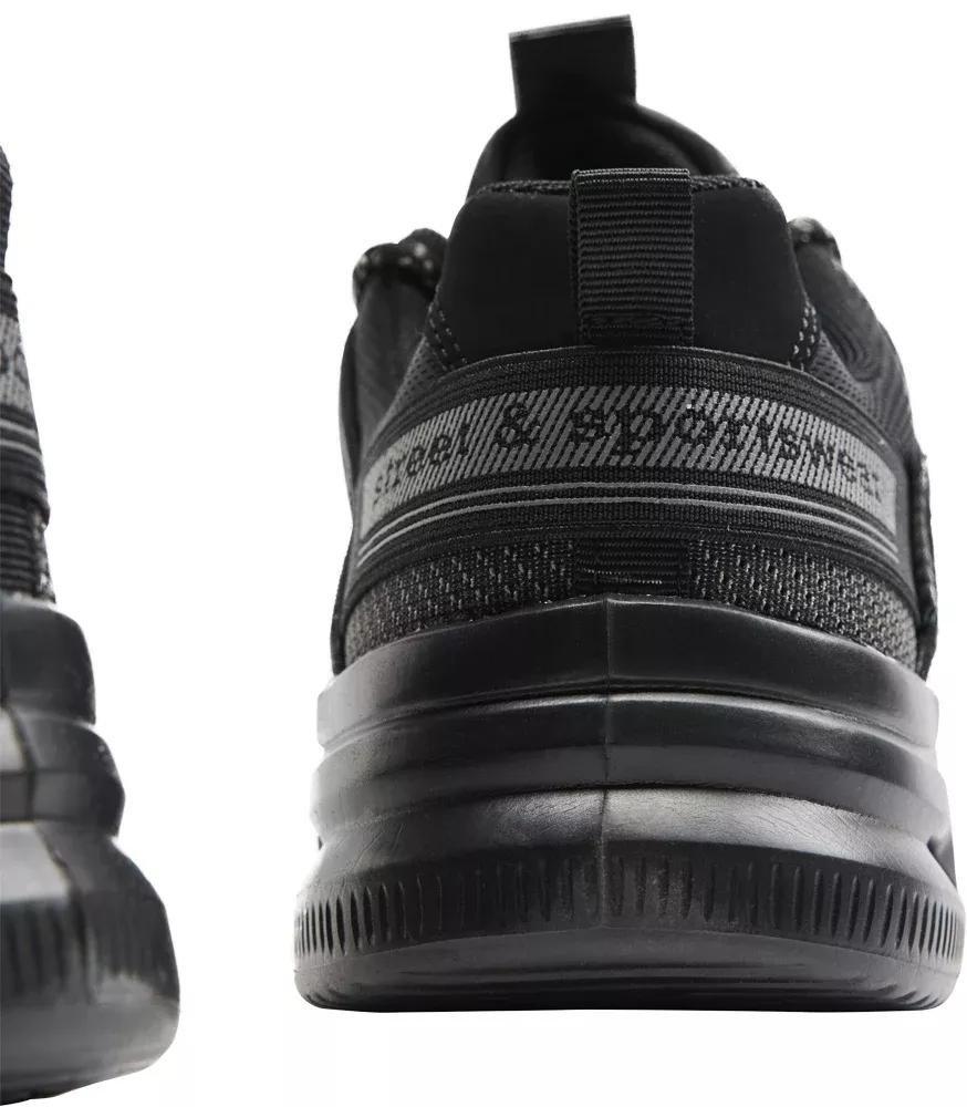 Black Walking Lace-Ups Shoes, , large image number 5