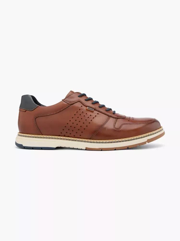 Brown Flat Laced Shoes, , large image number 0