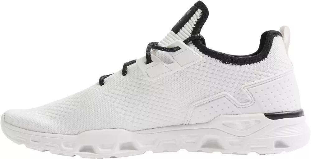 White Lace-Ups Walking Sneakers, , large image number 3