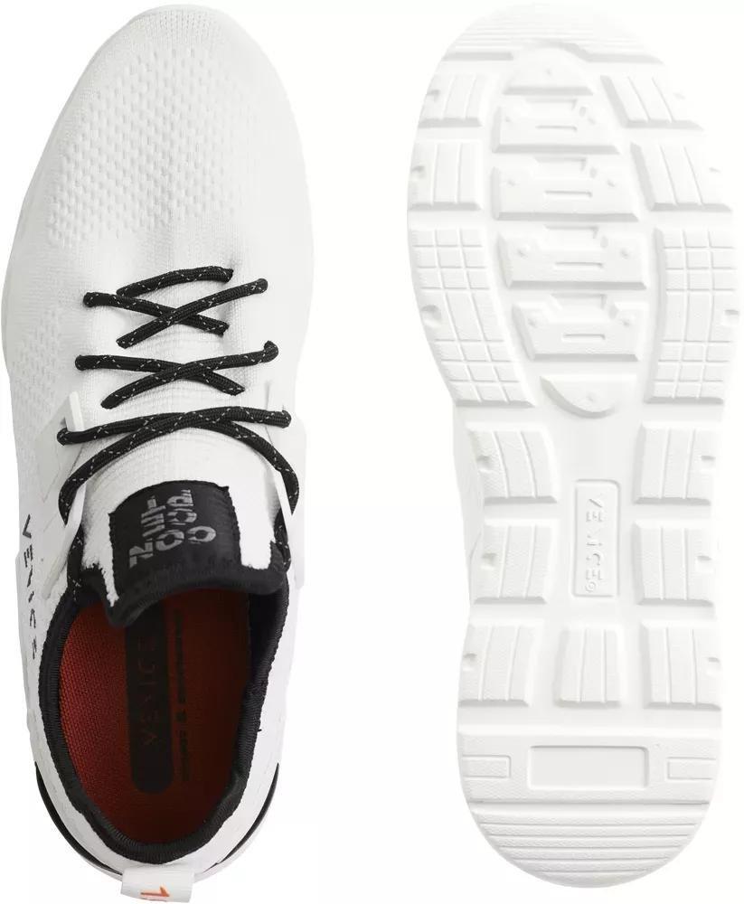 White Lace-Ups Walking Sneakers, , large image number 4