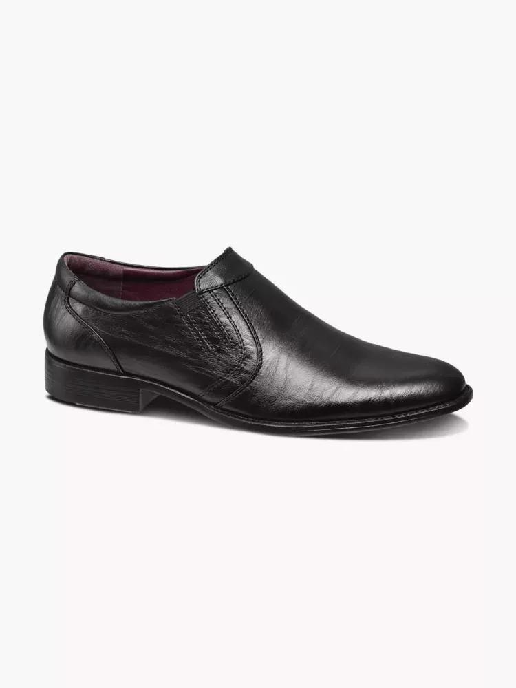 Black Formal Slip-On Shoes, , large image number 0