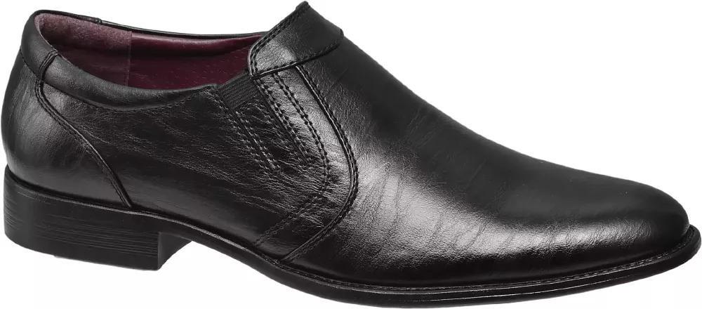 Black Formal Slip-On Shoes, , large image number 1
