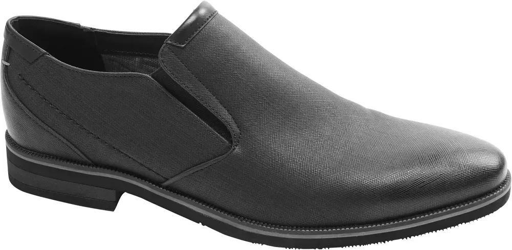 Black Formal Walking Slip-Ons Shoes, , large image number 1