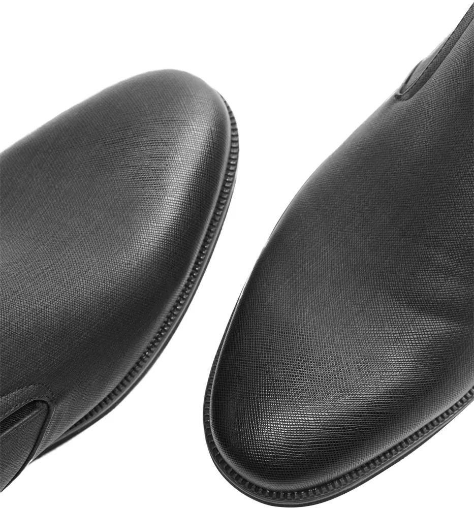 Black Formal Walking Slip-Ons Shoes, , large image number 6