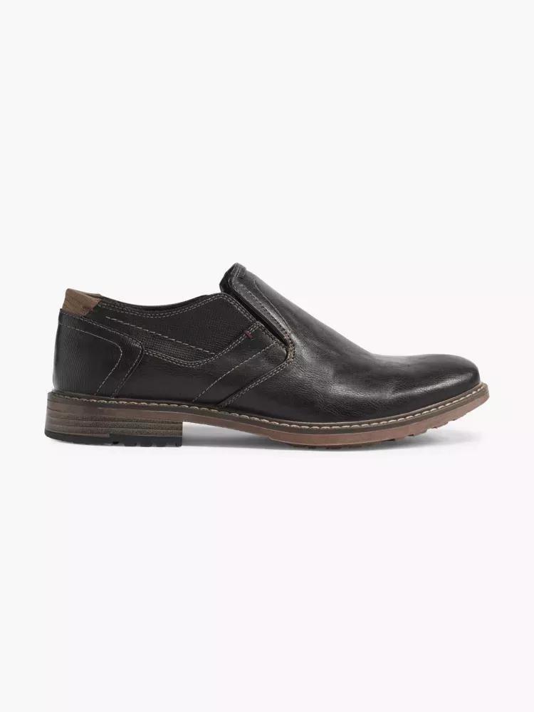 Black Formal Slip-Ons Loafers, , large image number 0