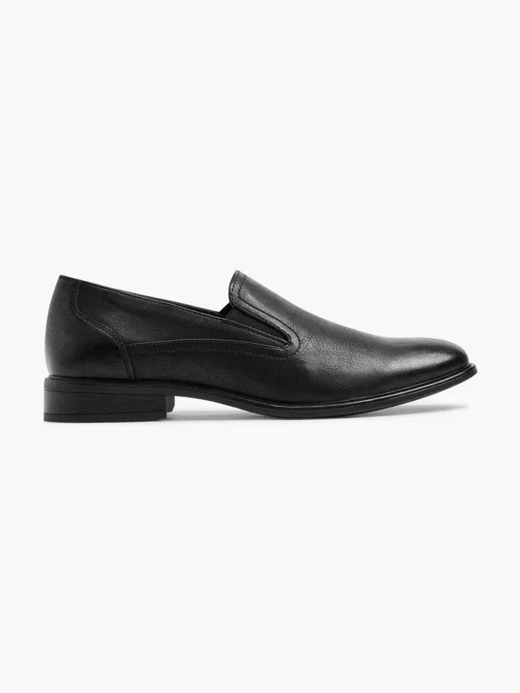 Black Formal Slip-Ons Shoes, , large image number 0