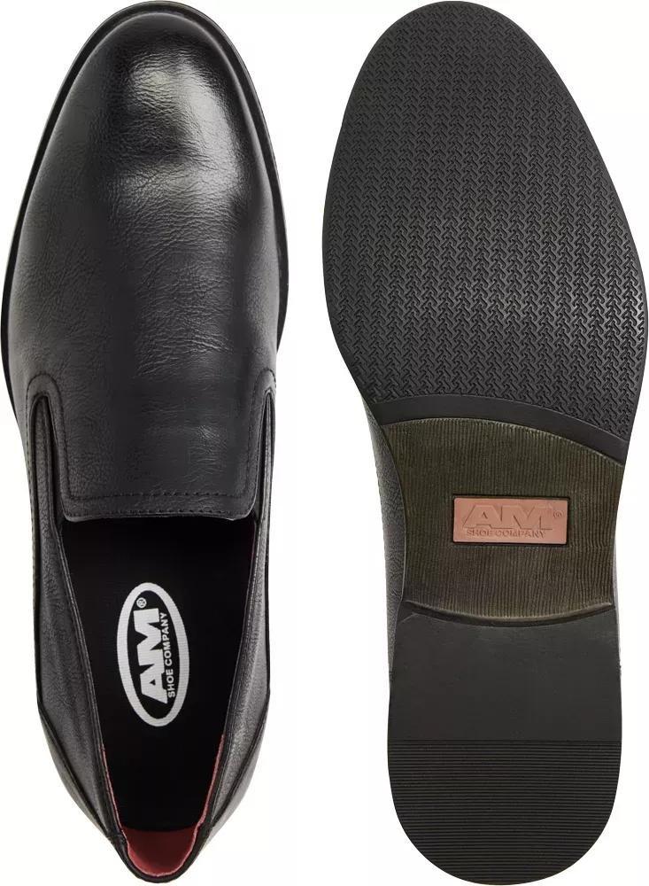 Black Formal Slip-Ons Shoes, , large image number 4