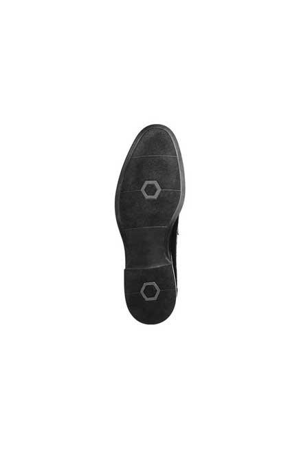 Black Animal Print Leather Loafers, Men, , large image number 3