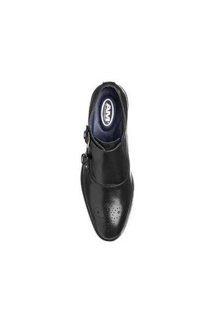 AM SHOE Formal Slip-Ons Black Leather, , large image number 1
