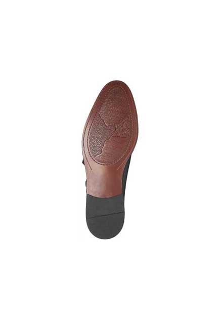 AM SHOE Formal Slip-Ons Black Leather, , large image number 3