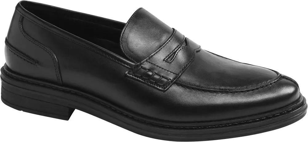 Black Formal Slip-Ons Shoes, , large image number 1
