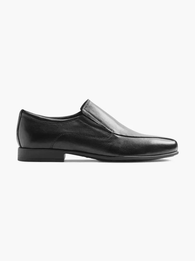 Black Leather Formal Shoes, , large image number 0