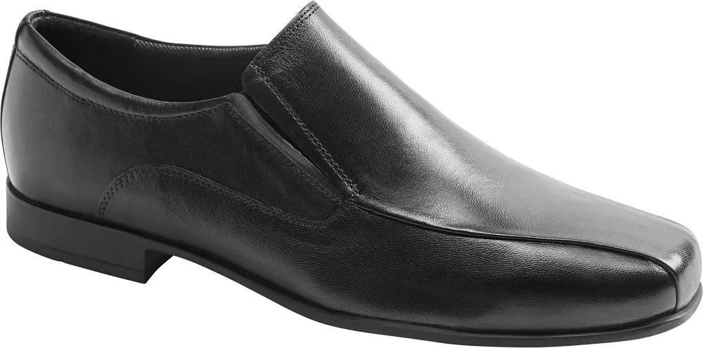 Black Leather Formal Shoes, , large image number 1