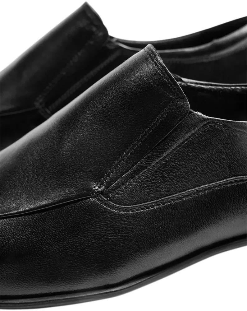 Black Leather Formal Shoes, , large image number 6