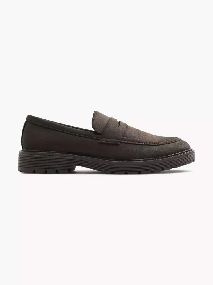 Brown Formal Slip-Ons Shoes, , large image number 0