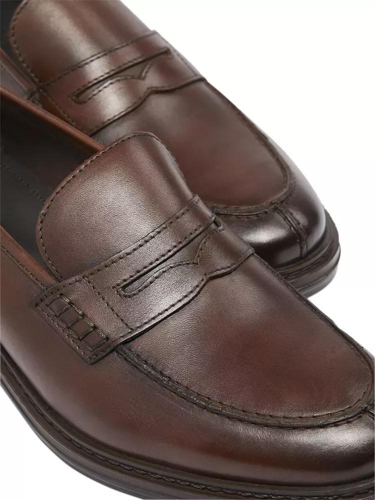 Cognac Formal Slip-Ons Shoes, , large image number 6