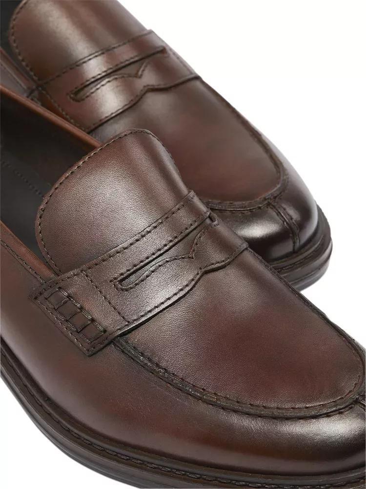 AM SHOE - Cognac Formal Slip-Ons Shoes